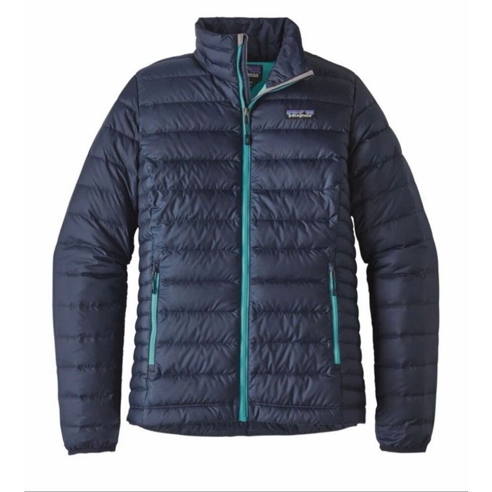 Patagonia Down Puffer Jacket Quilted Blue size XS